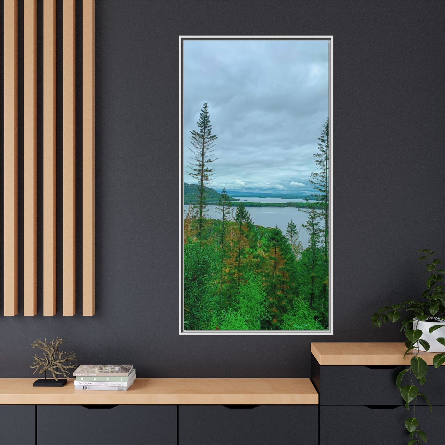 Torc Mountain Trail 2 Matte Canvas, Framed (Multi-color)