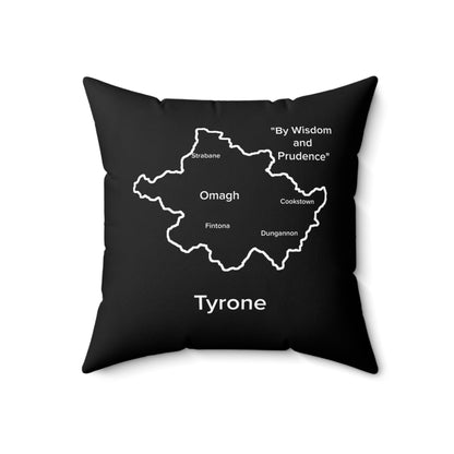 Tyrone Spun Polyester Square Pillow Black Edition 4 Sizes