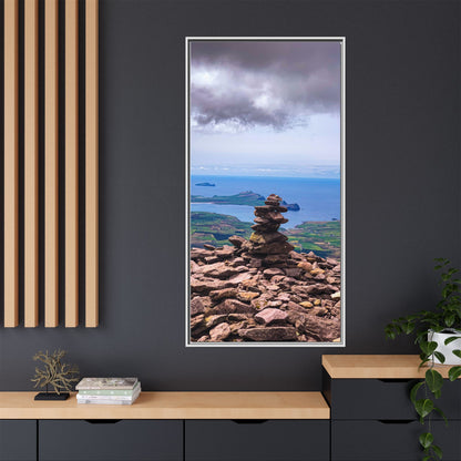 Mount Brandon Top Matte Canvas, Framed (Multi-color)