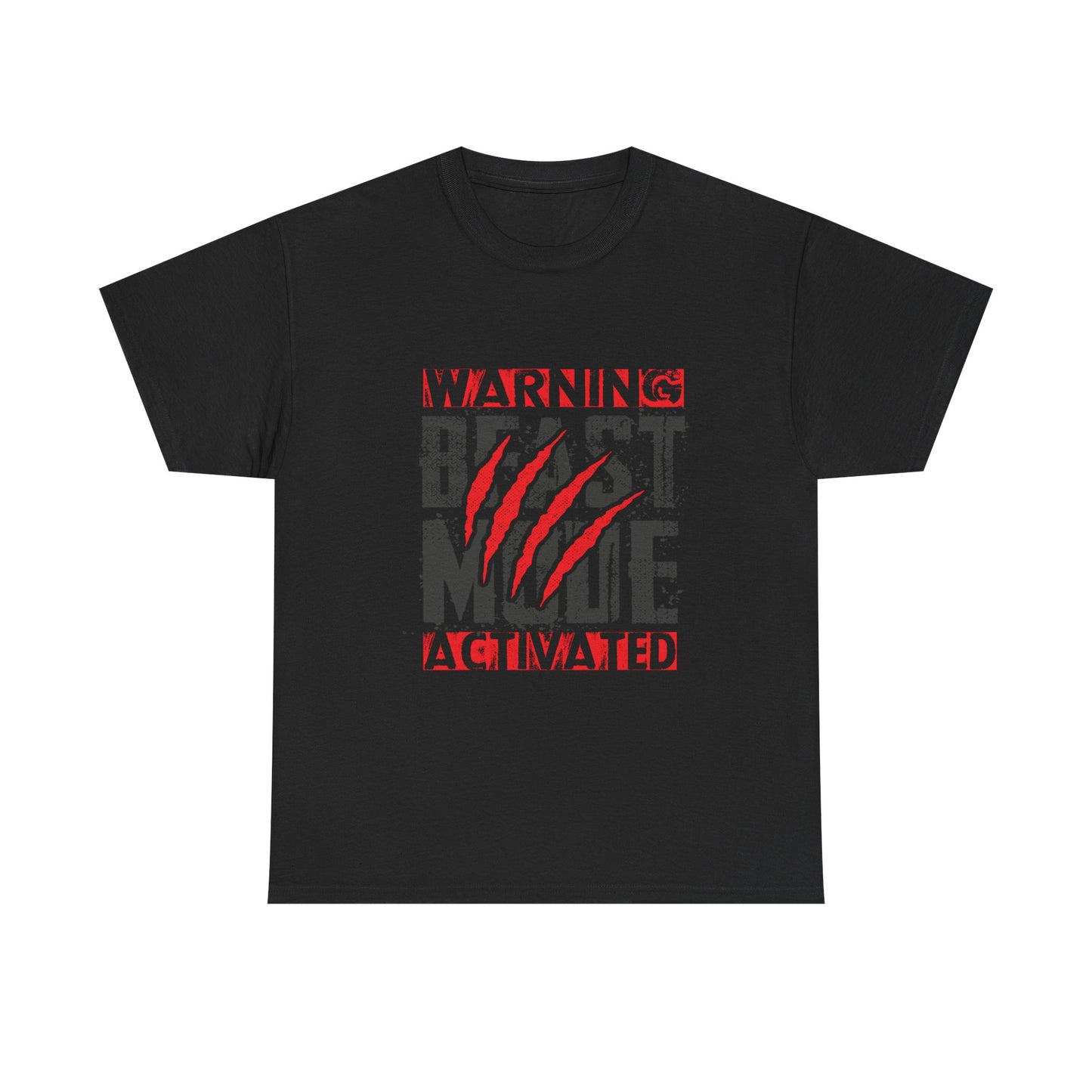 Warning Beast Mode Activated Unisex Heavy Cotton Tee