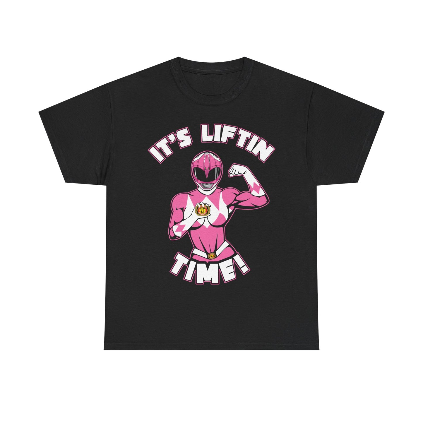 Powerful Pink Hero Unisex Heavy Cotton Tee - It's LIT Black