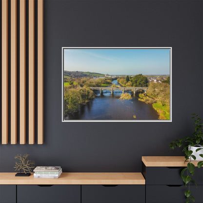 Listowel Bridge Matte Canvas, Framed (Multi-color)