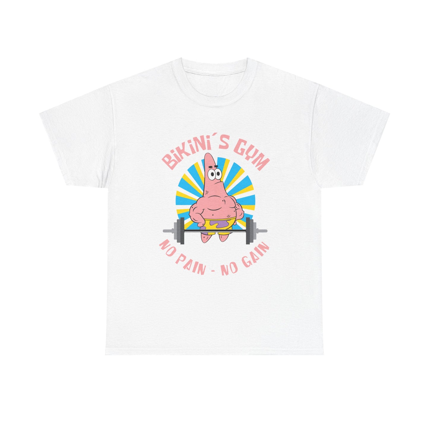 Bikini Bottom Gym Patrick Unisex Heavy Cotton Tee