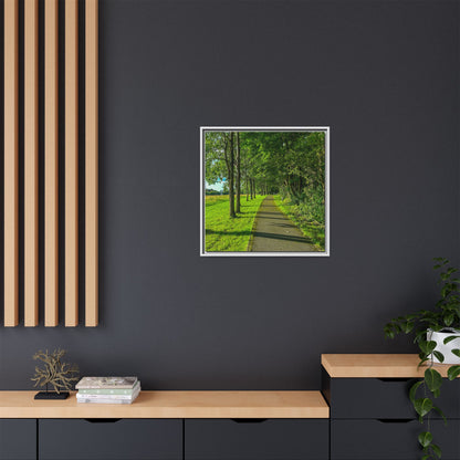 Listowel Town Park Matte Canvas, Framed (Multi-color)