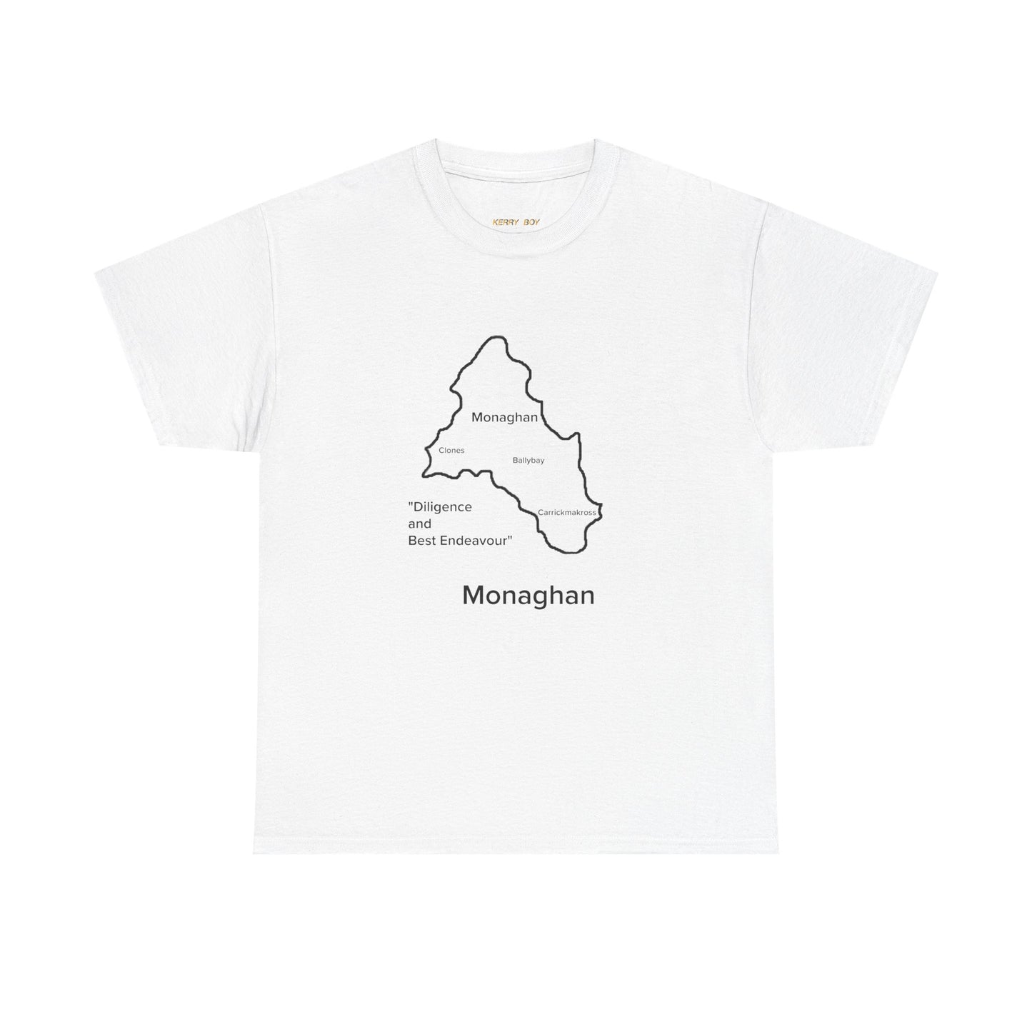 Monaghan Unisex Heavy Cotton Tee White Edition