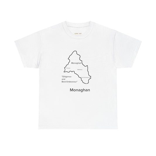 Monaghan Unisex Heavy Cotton Tee White Edition