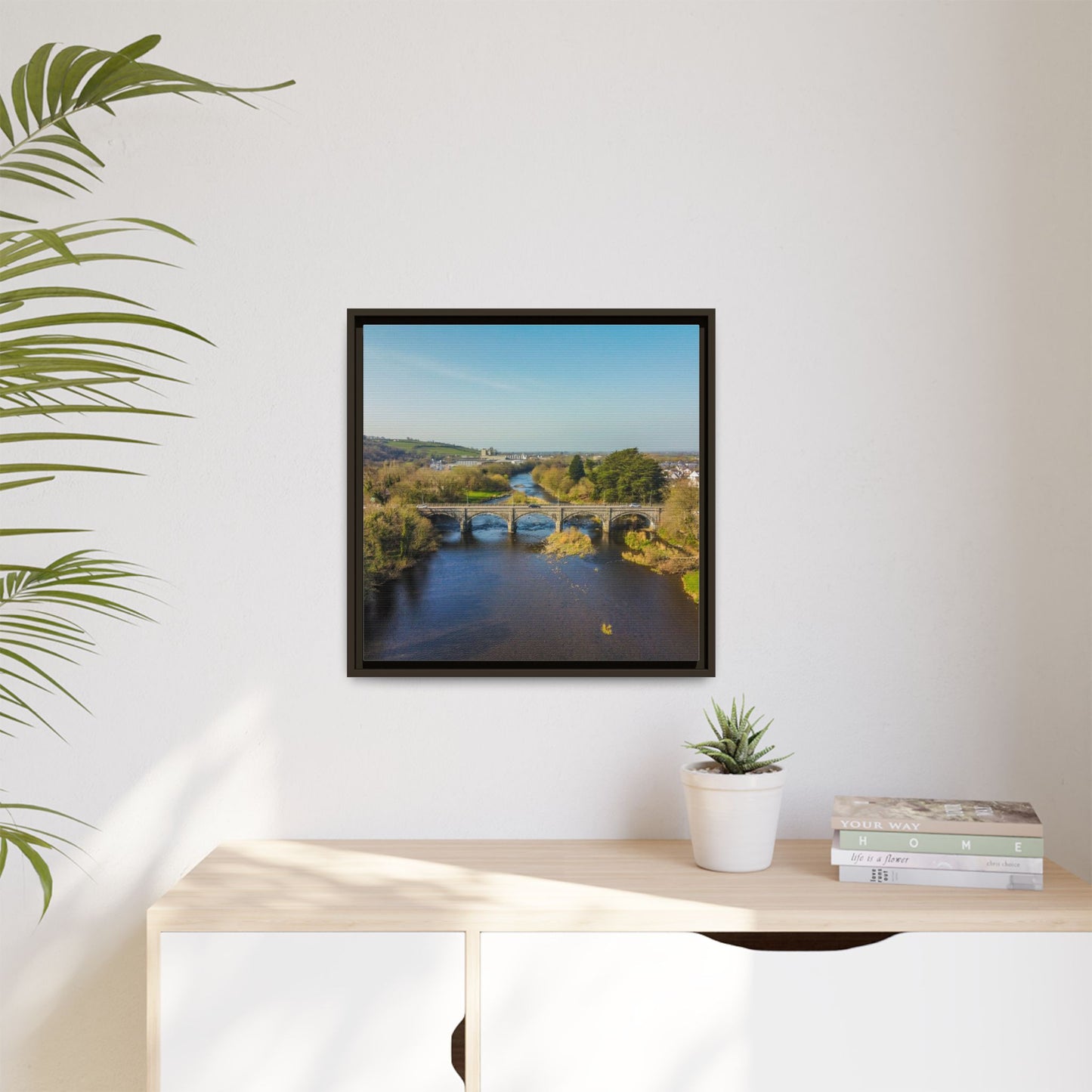 Listowel Bridge Matte Canvas, Framed (Multi-color)