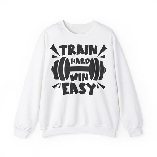Train Hard Win Easy Unisex Heavy Blend™ Crewneck Sweatshirt