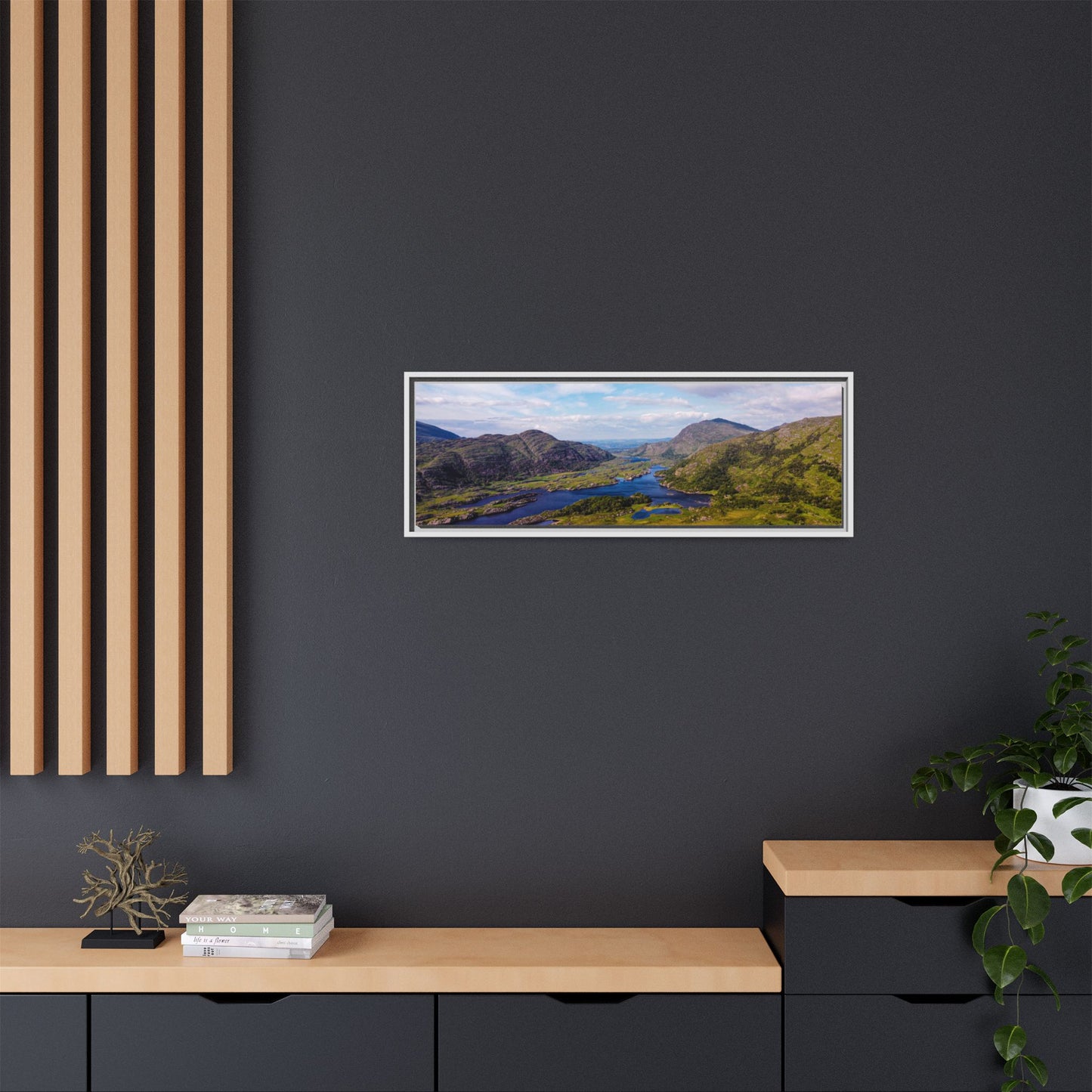 Ladies View Killarney Matte Canvas, Framed (Multi-color)