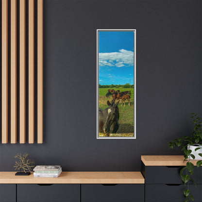 horses 2 Matte Canvas, Framed (Multi-color)