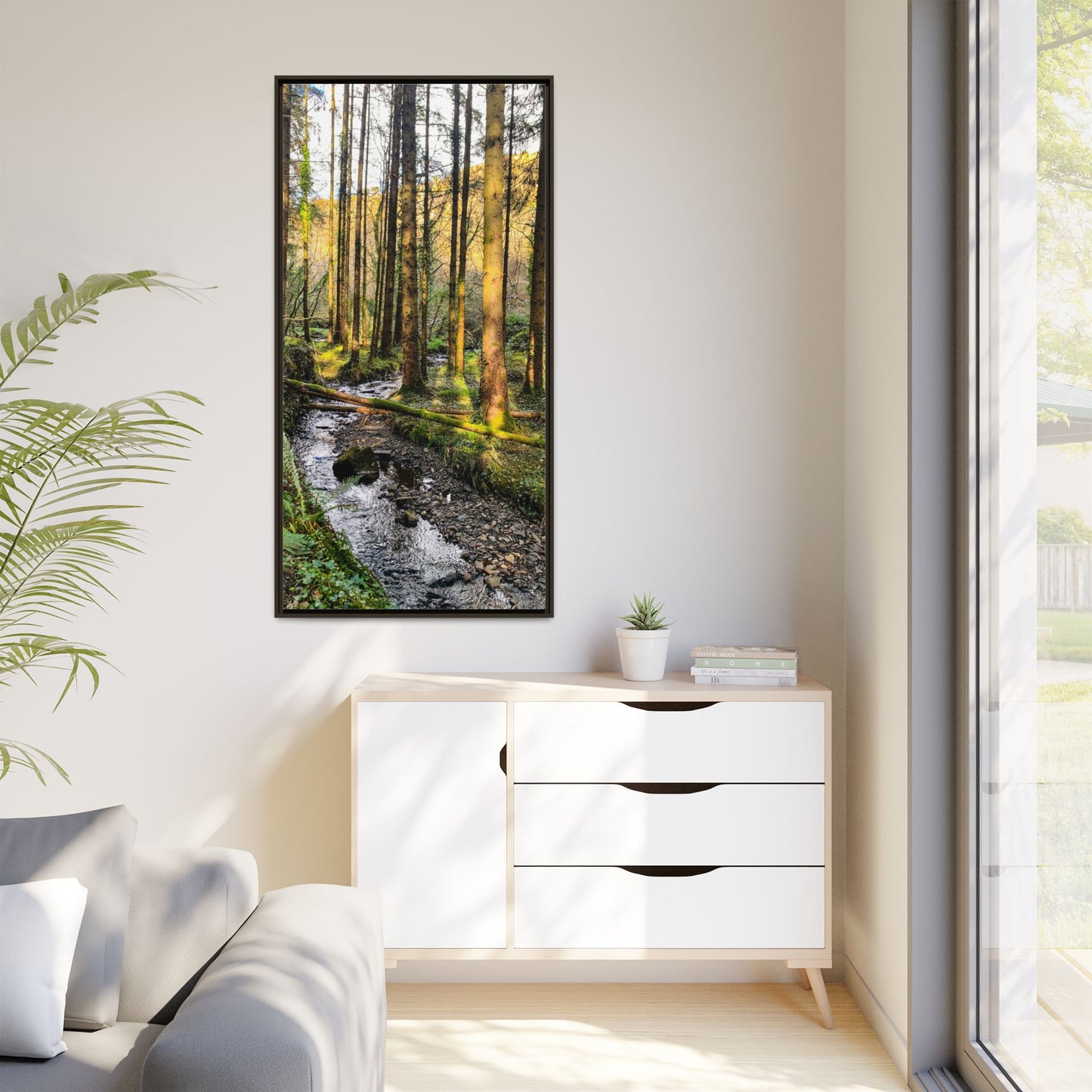 Glanageenty Forest Trail 2 Matte Canvas, Framed (Multi-color)