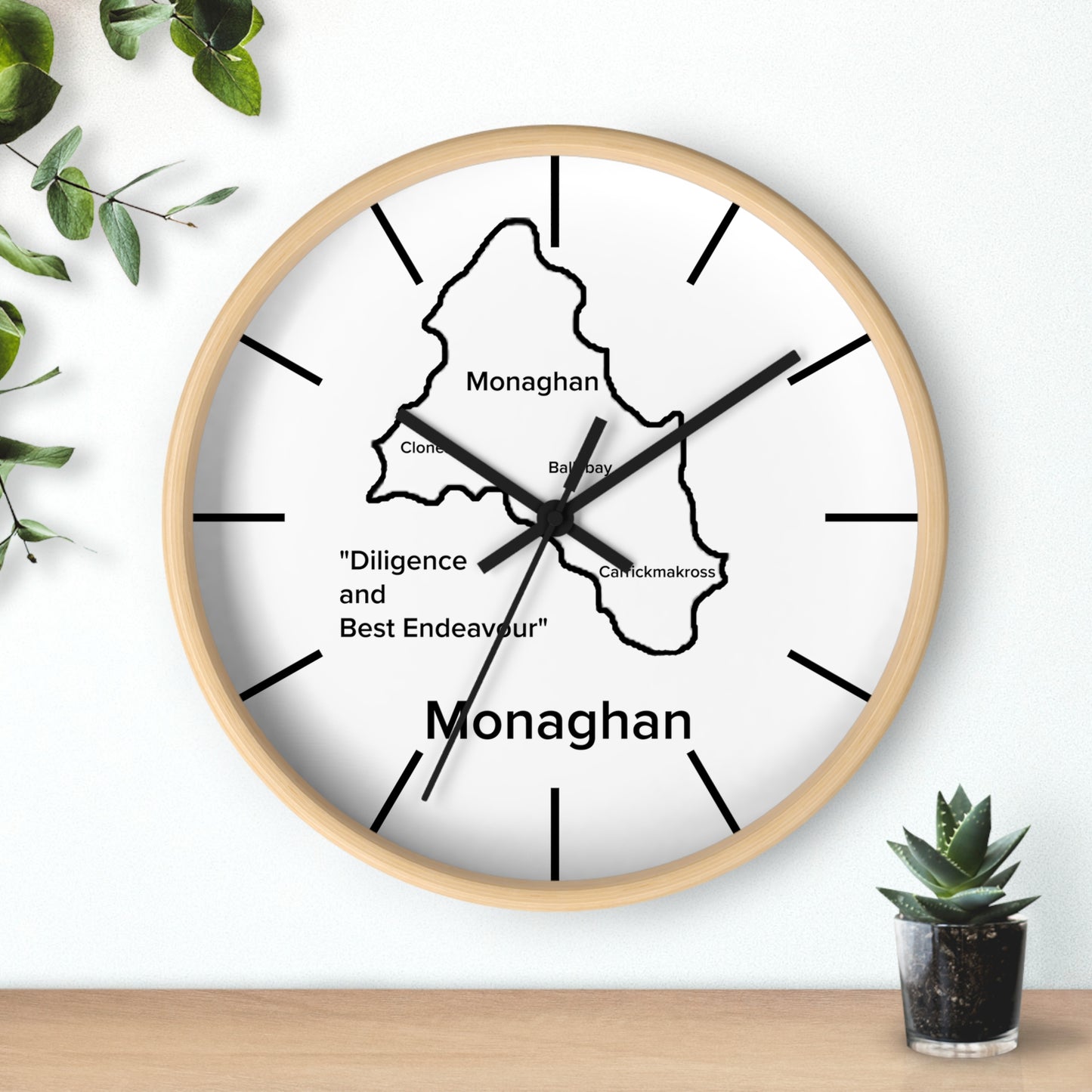 Monaghan County Wall Clock