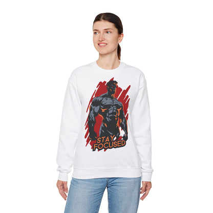 Stay Focused Graphic Unisex Heavy Blend™ Crewneck Sweatshirt