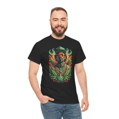 Reggae Lion Tee — Rasta Portrait Graphic T-Shirt