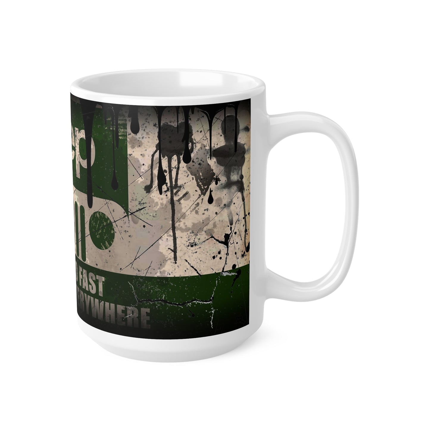 Jeep Adventure Ceramic Coffee Mug - "You Can Go Fast, I Can Go Everywhere" - Perfect for Outdoor Enthusiasts