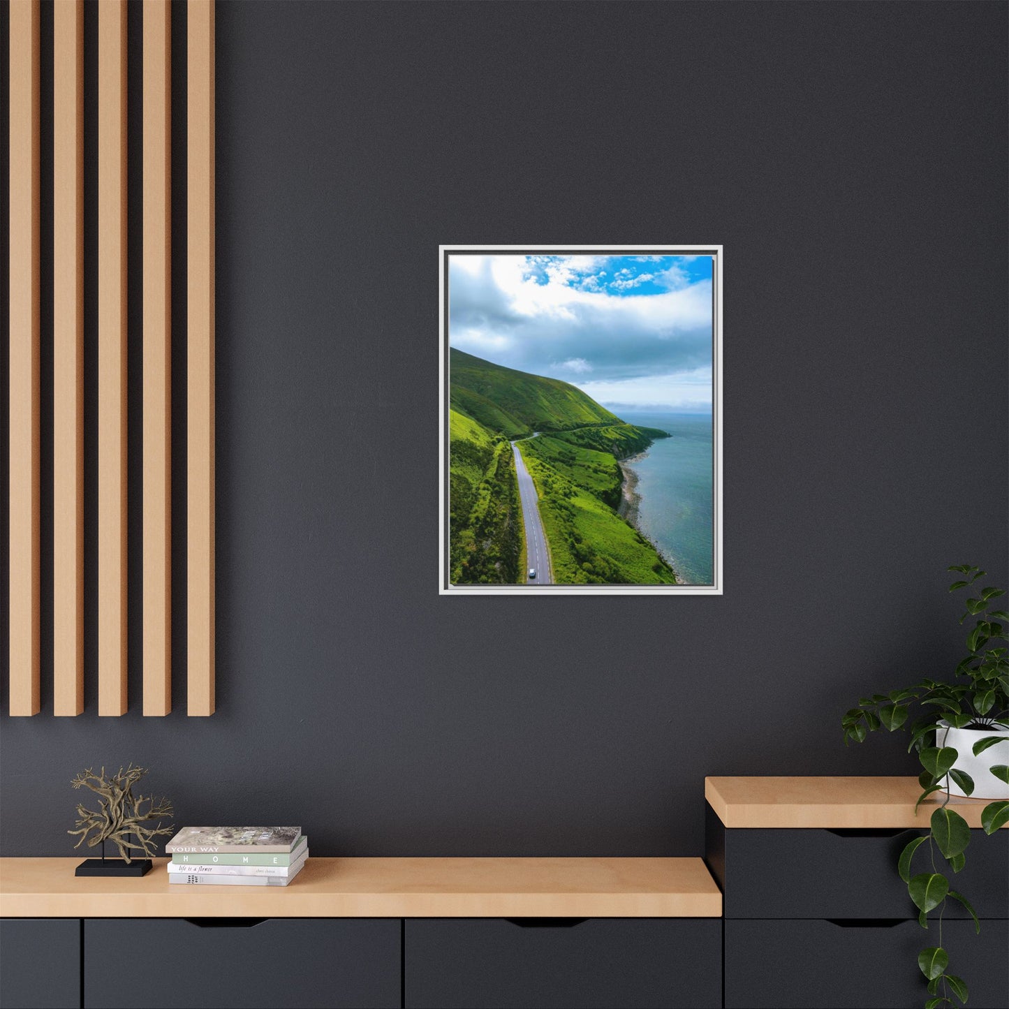 Ring of Kerry Drive Matte Canvas, Framed (Multi-color)