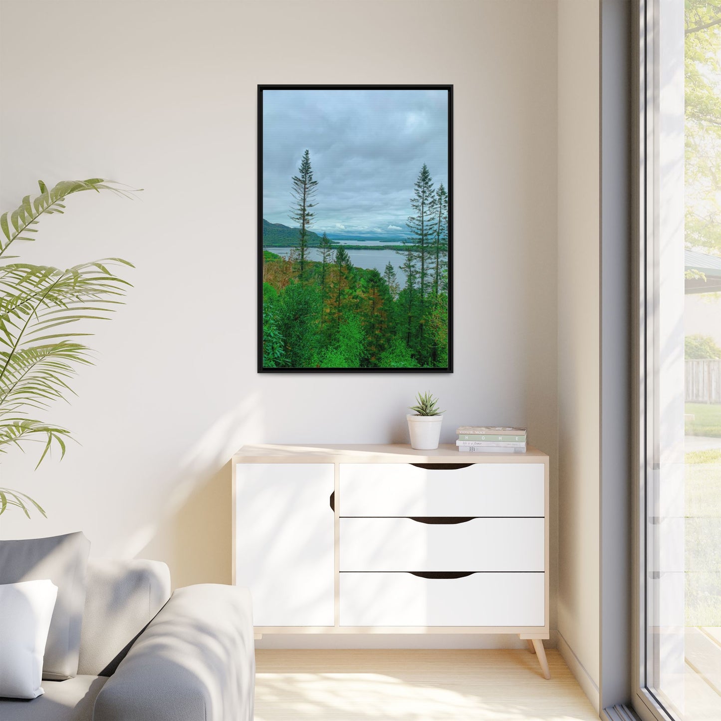 Torc Mountain Trail 2 Matte Canvas, Framed (Multi-color)