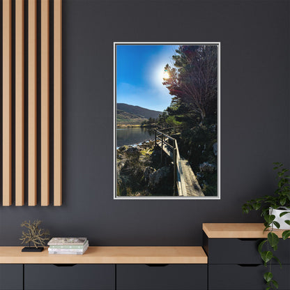 Glanteenassig Trail Matte Canvas, Framed (Multi-color)