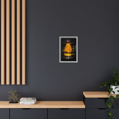Bulb Matte Canvas, Framed (Multi-color)