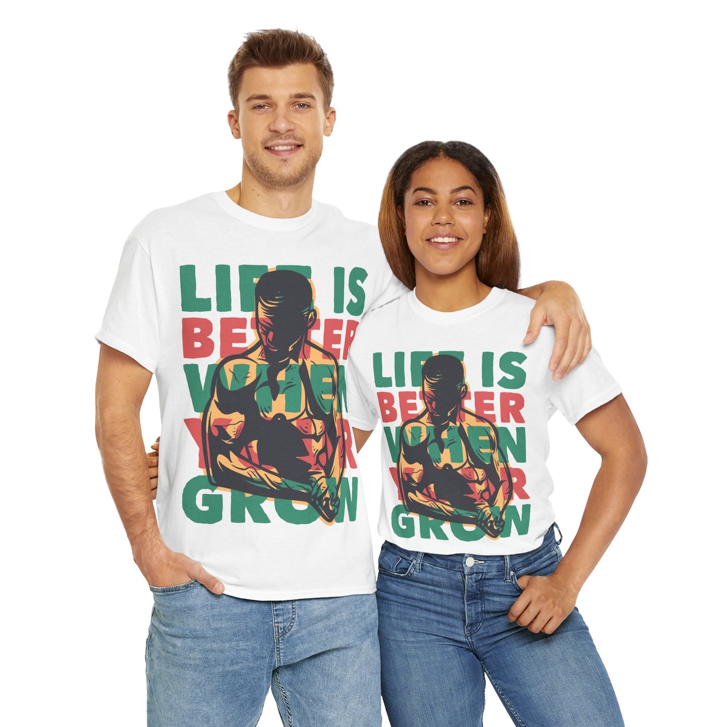 Life Is Unisex Heavy Cotton Tee