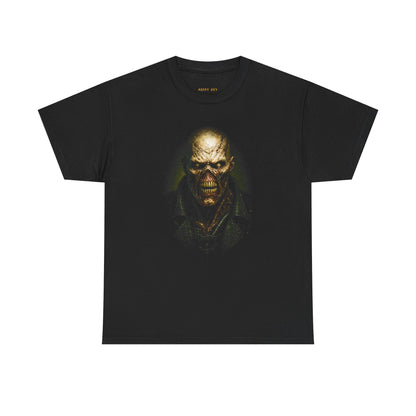 Horror Skull Portrait Tee – Creepy Vampire Monster Graphic T-Shirt