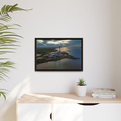 Target  Power Station Matte Canvas, Framed (Multi-color)