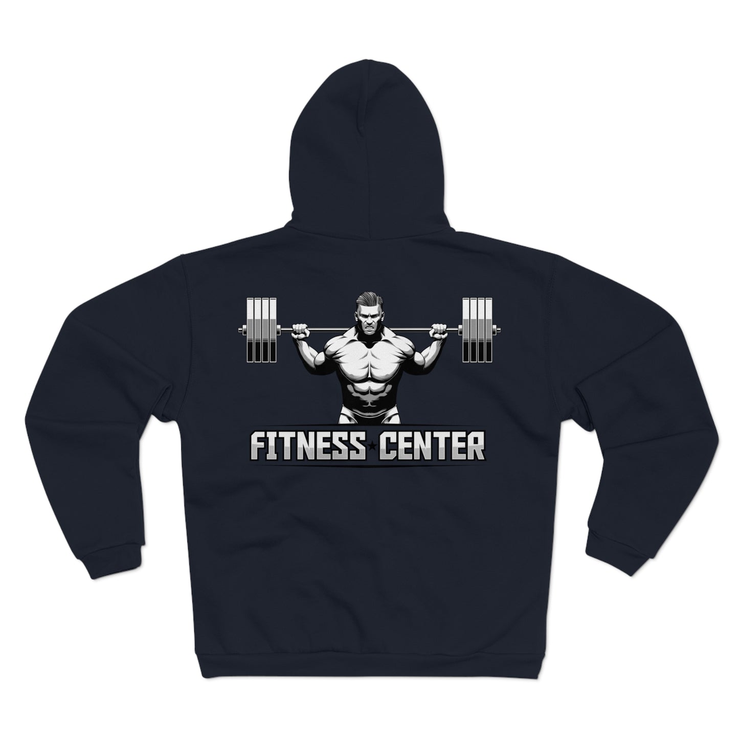 Unisex Fitness Zip Sweatshirt - Strong Design for Gym Lovers