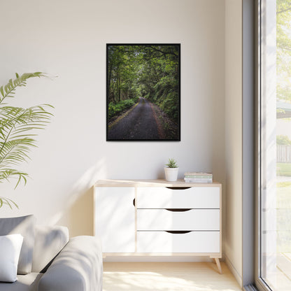 Glanageenty Forest Trail Matte Canvas, Framed (Multi-color)