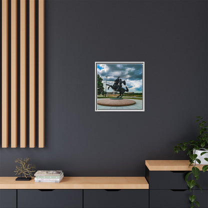 Kaunas Matte Canvas, Framed (Multi-color)