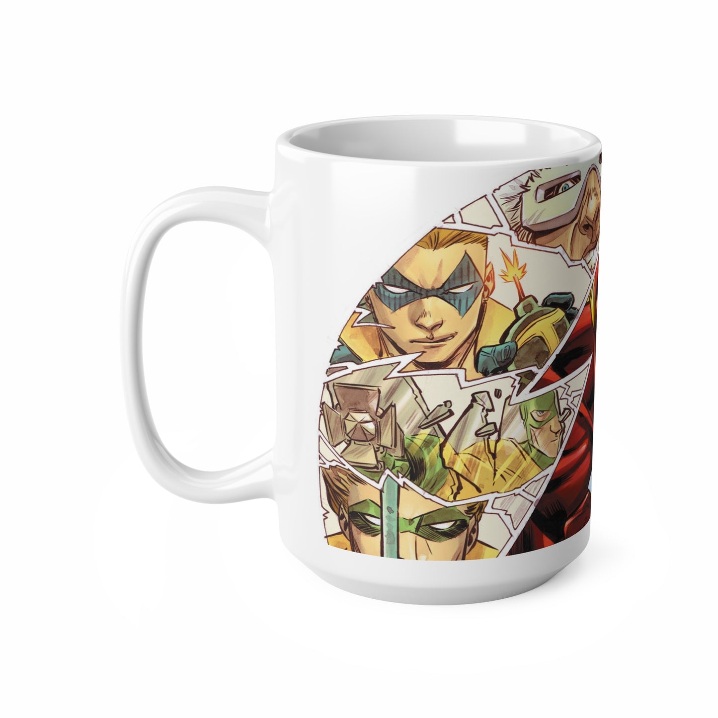 Superhero Comic Mug - 11oz & 15oz Ceramic Coffee Cup with Iconic Designs