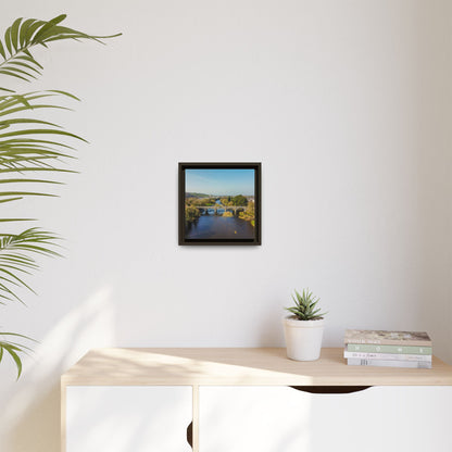 Listowel Bridge Matte Canvas, Framed (Multi-color)