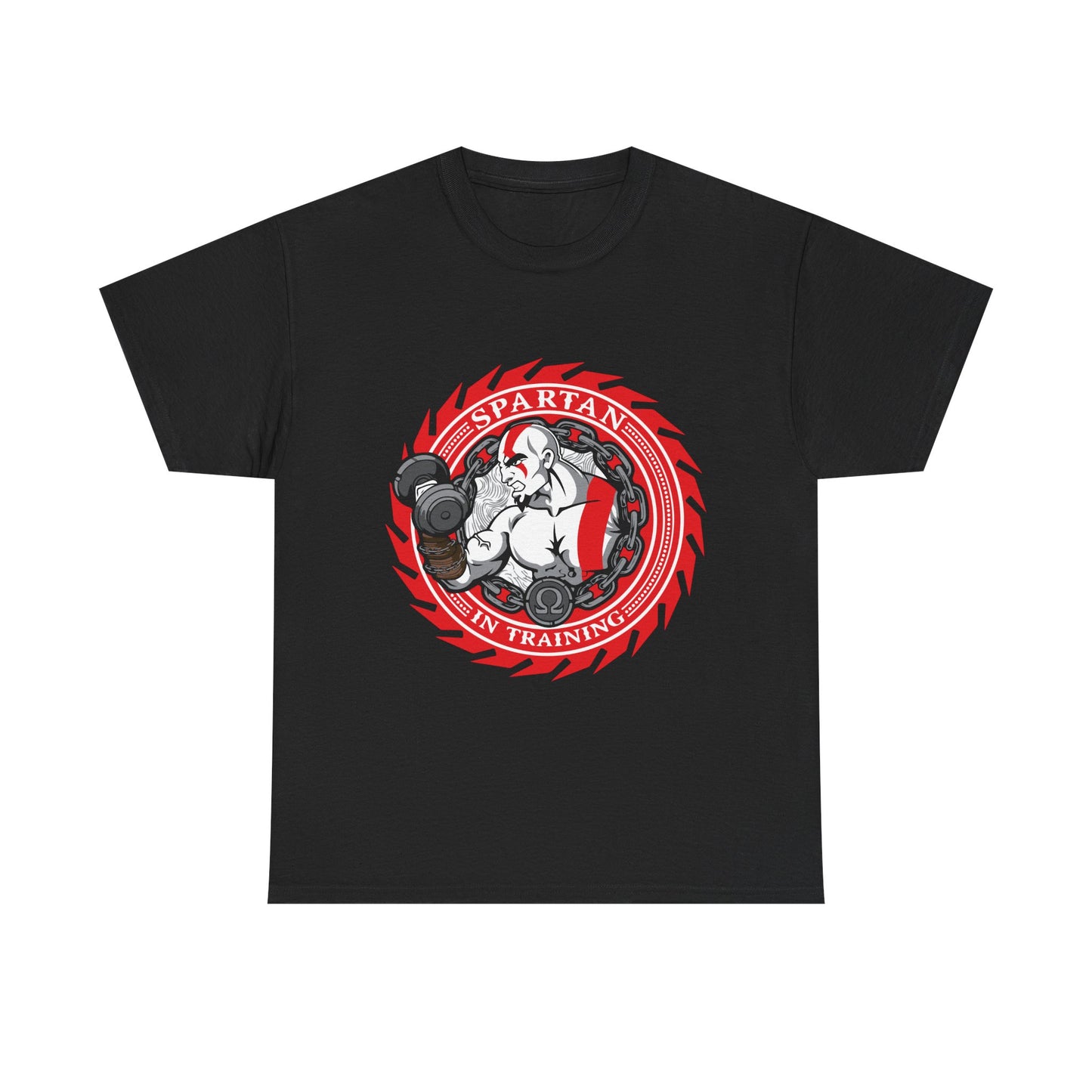 Spartan Strength Unisex Heavy Cotton Tee | Perfect for Fitness Enthusiasts Black