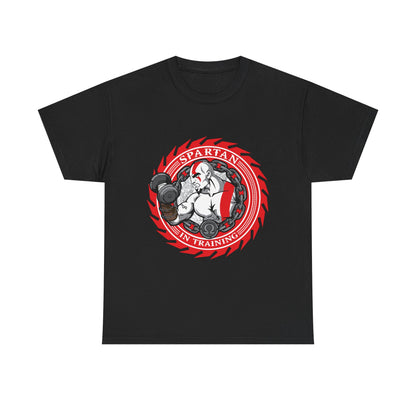 Spartan Strength Unisex Heavy Cotton Tee | Perfect for Fitness Enthusiasts Black