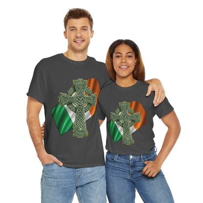 Celtic Cross Unisex Heavy Cotton Tee