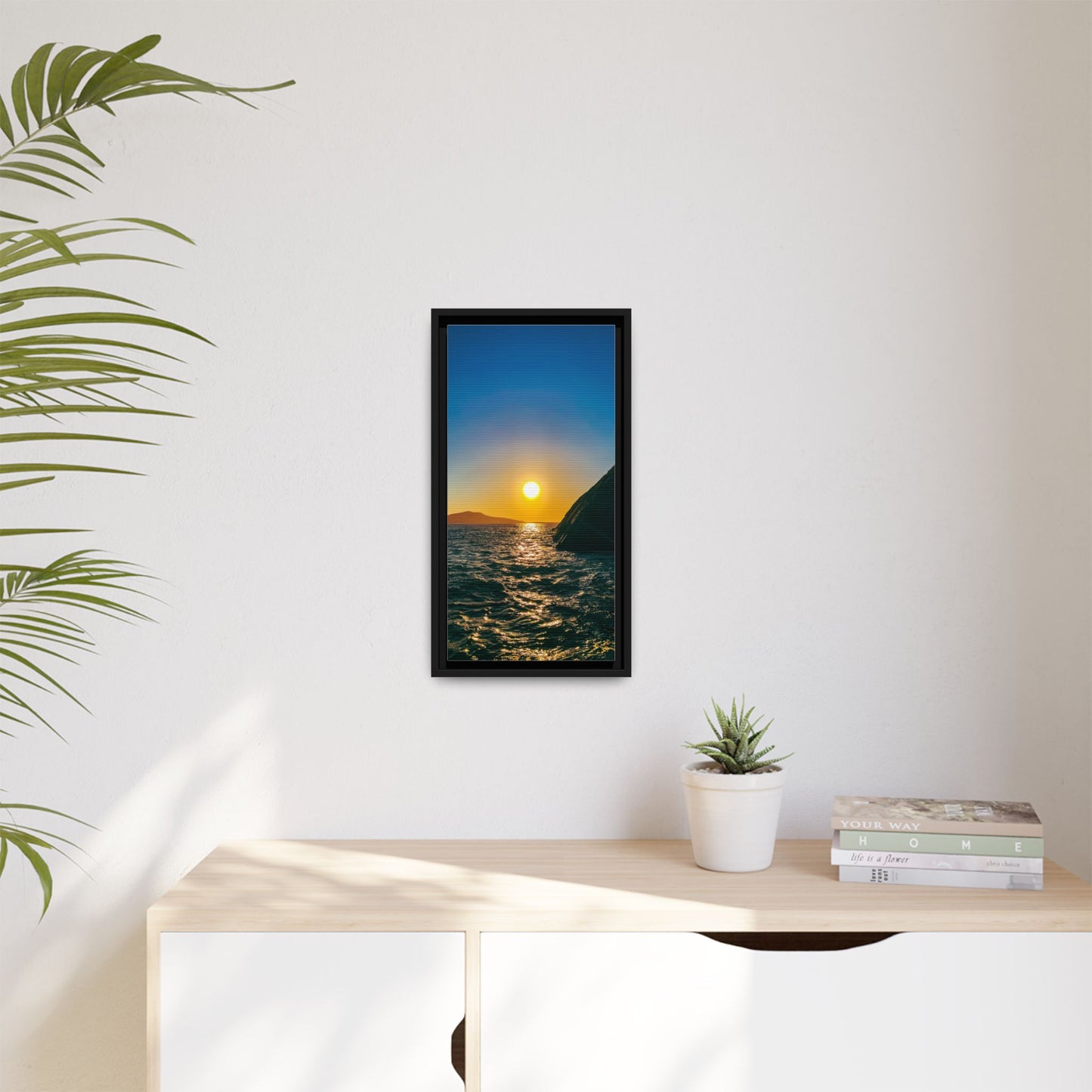Dunquin Pier Sunset Matte Canvas, Framed (Multi-color)
