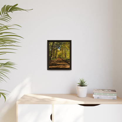 Listowel Town Park Autumn Matte Canvas, Framed (Multi-color)