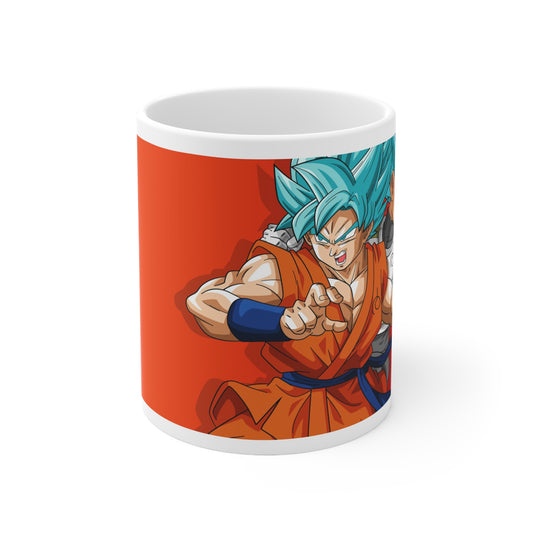 Dragon Ball Z Ceramic Coffee Mug - Anime Character Design, Perfect Gift for Fans