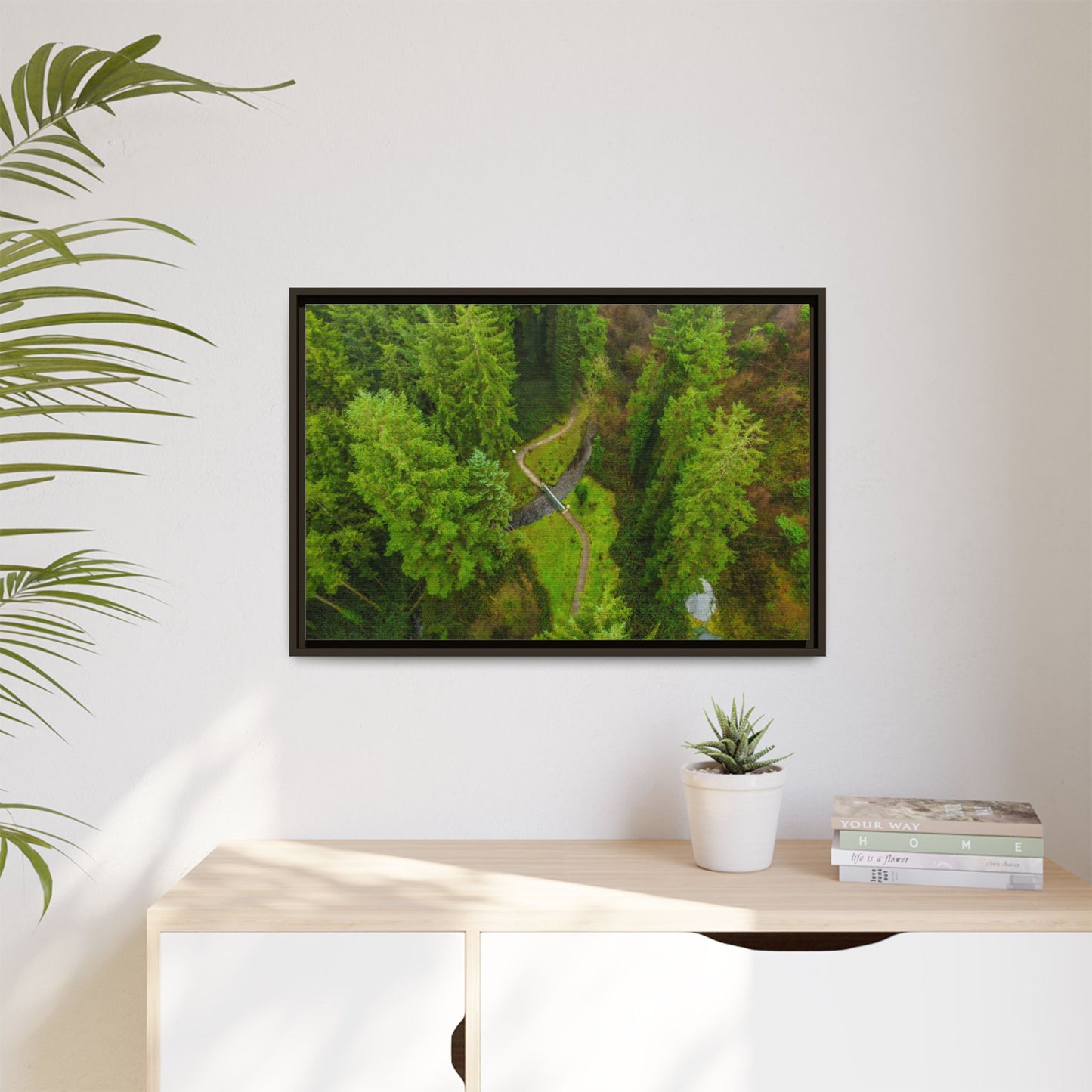 Glanageenty Forest Matte Canvas, Framed (Multi-color)