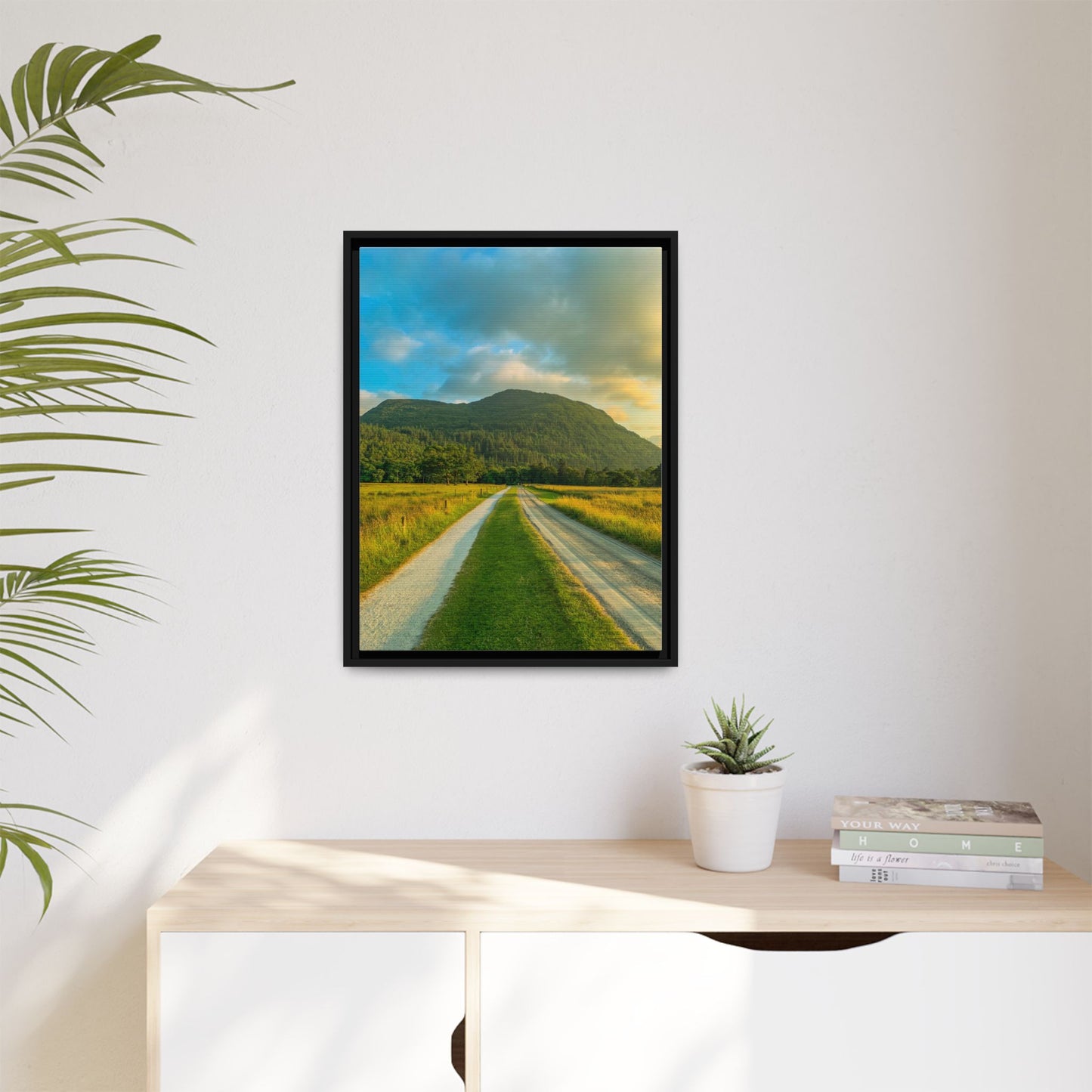 Mountain Torc Matte Canvas, Framed (Multi-color)