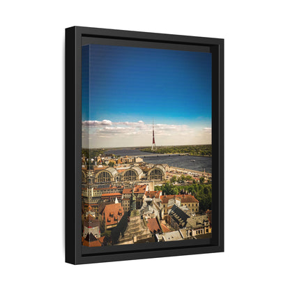 Riga TV Tower Matte Canvas, Framed (Multi-color)
