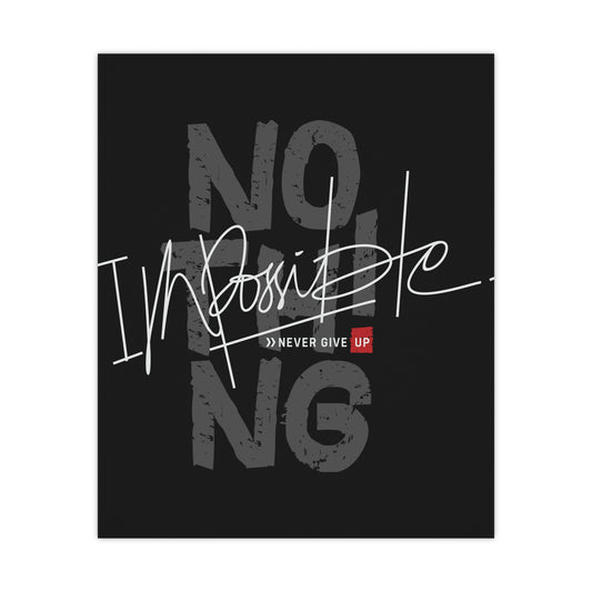 'No Impossible' Motivational Hoodies for Fitness & Inspiration