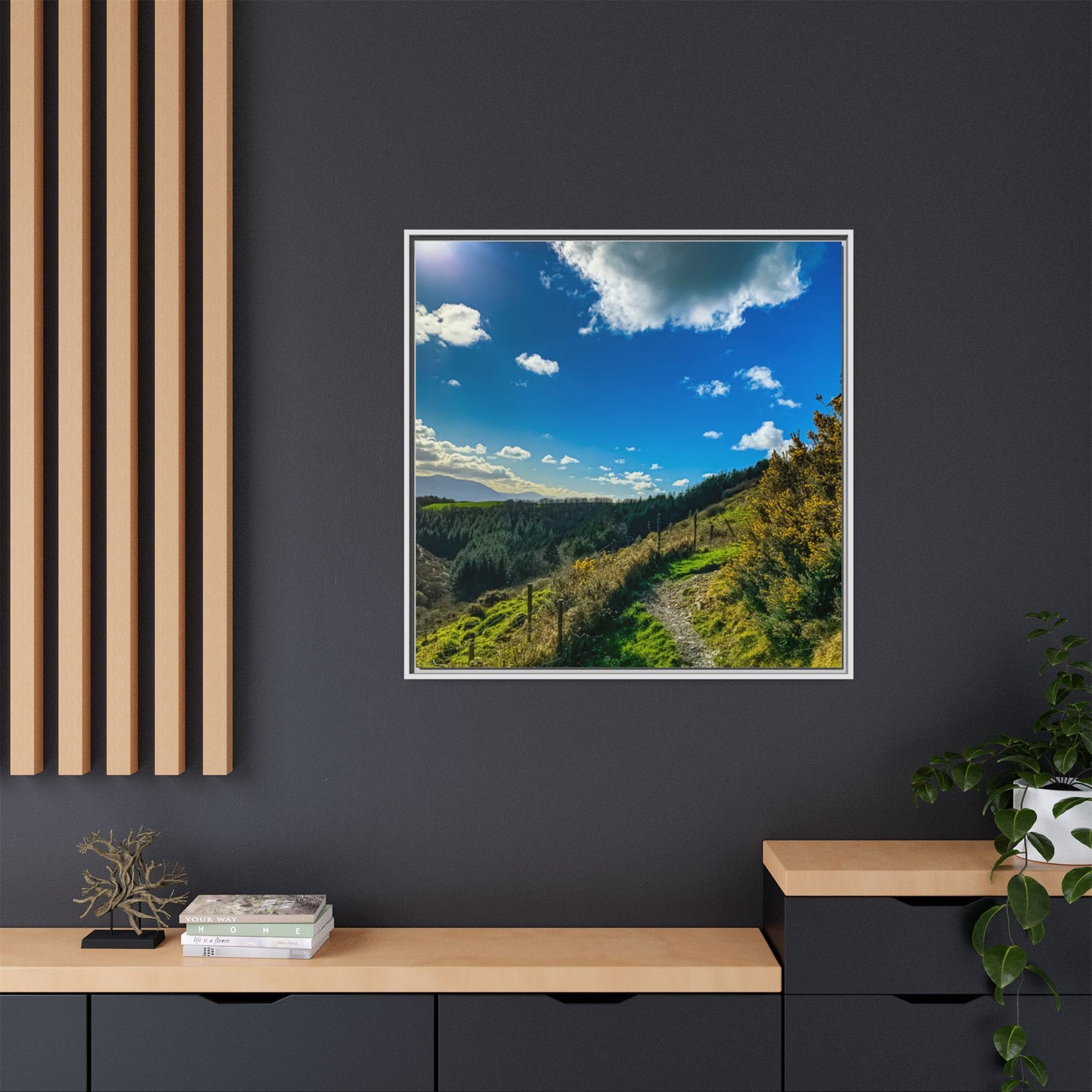 Glanageenty Forest Trail  Matte Canvas, Framed (Multi-color)