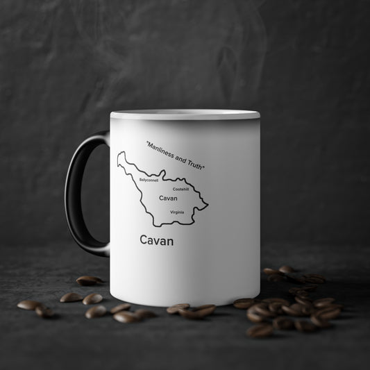 Cavan Magic Mug: Color - Changing Coffee Cup with Artistic Map Design