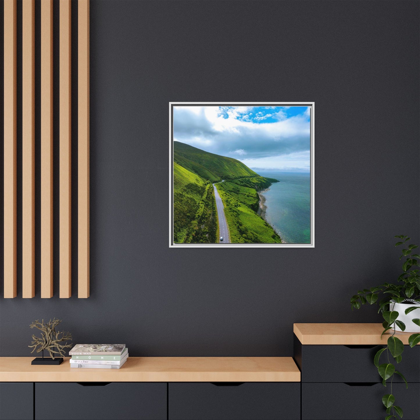 Ring of Kerry Drive Matte Canvas, Framed (Multi-color)