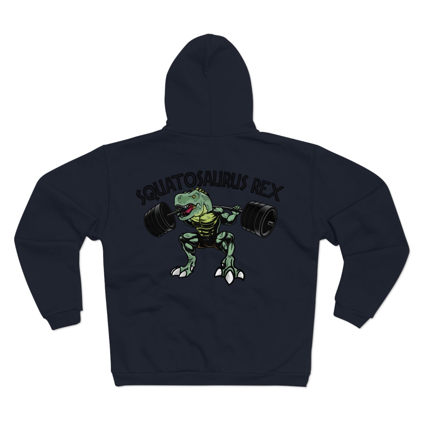 Squatosaurus Rex Unisex Hooded Zip Sweatshirt
