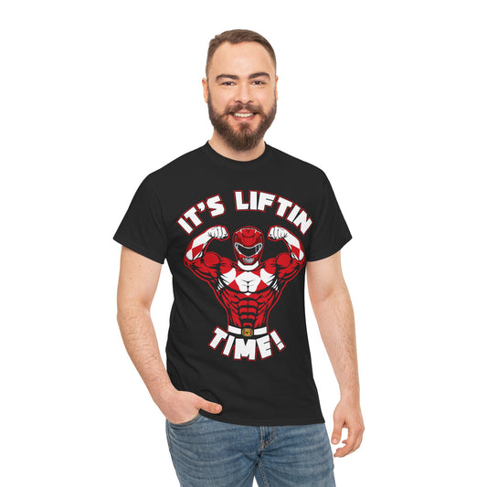 It's Liftin' Time Unisex Heavy Cotton Tee - Fitness & Workout Shirt Black