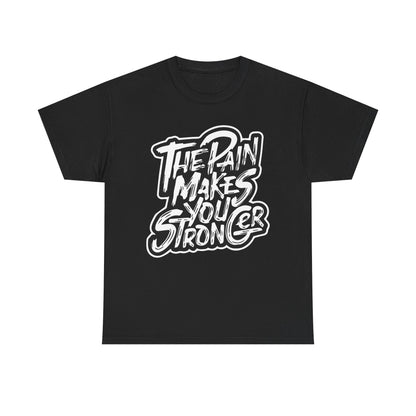 Unisex Heavy Cotton Tee - "The Rain Makes You Stronger" Inspirational Graphic Tee