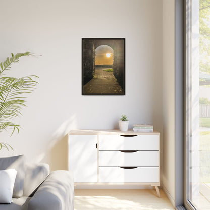 Pillars Matte Canvas, Framed (Multi-color)