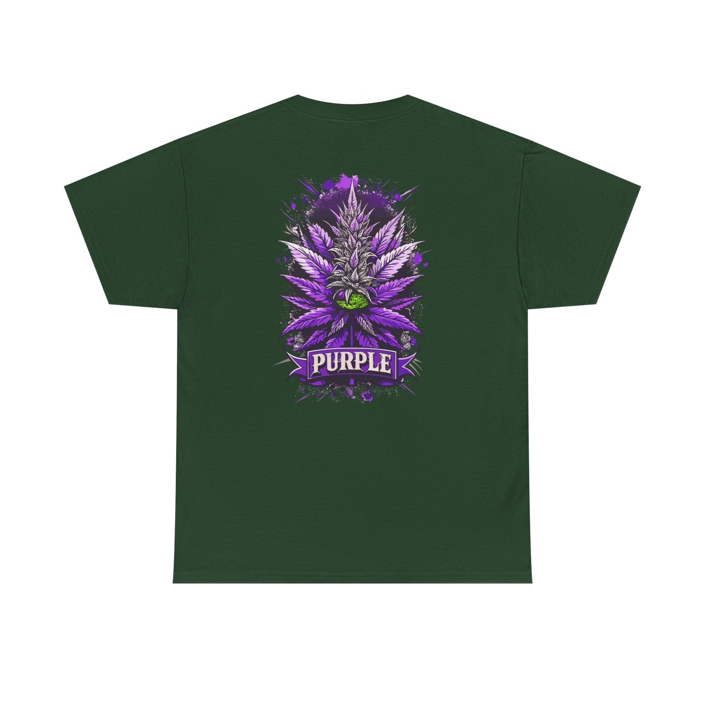 Purple Cannabis Bud T-Shirt — Bold Psychedelic Marijuana Graphic Tee