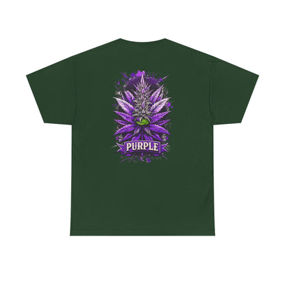 Purple Cannabis Bud T-Shirt — Bold Psychedelic Marijuana Graphic Tee
